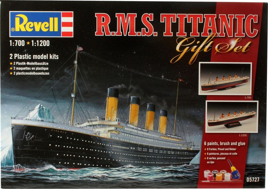 Revell Geschenk-Set R.M.S. Titanic 1:700 & 1:1200 Immagine del prodotto 