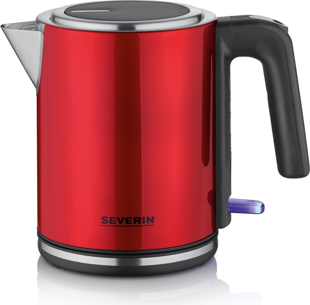 Severin WK 3427 Wasserkocher 1 Liter, rot Produktbild 