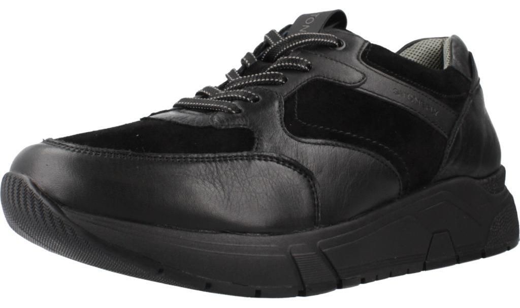 STONEFLY ACTION 31 CALF LTH/VELOUR Schwarz