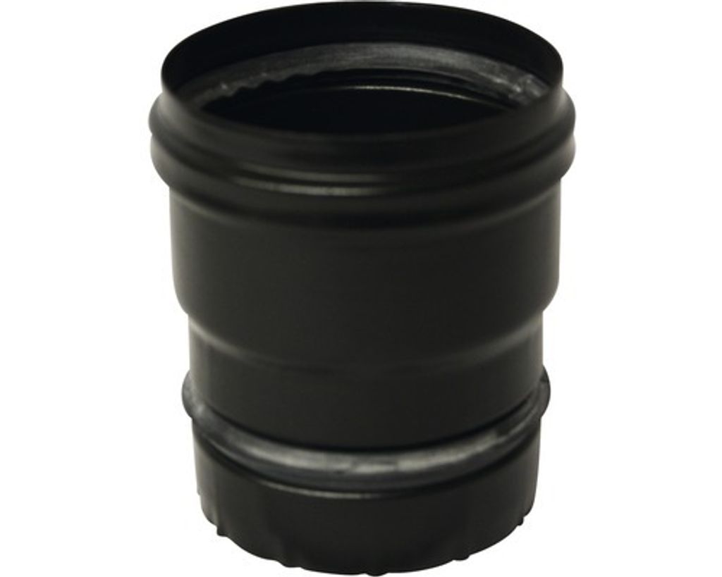 Pellet Ofenanschluss mit Dichtung Ø80 mm schwarz matt Produktbild 