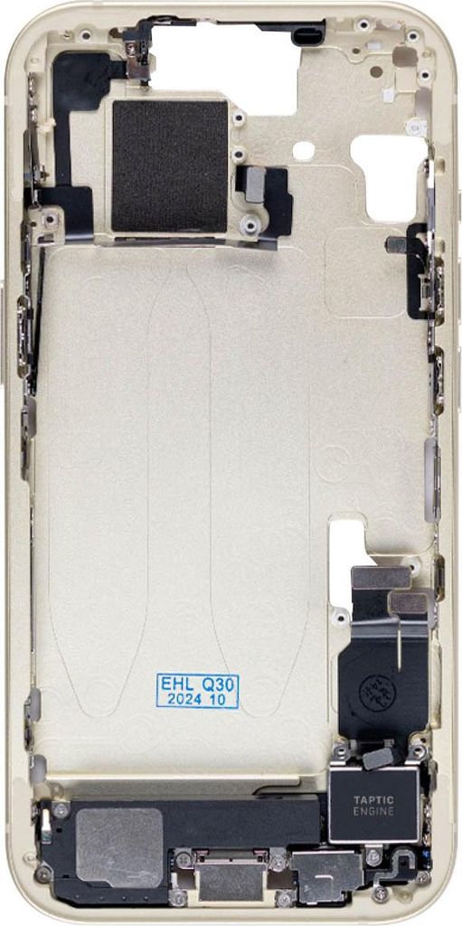 Clappio, iPhone 15 Mittelgehäuse Ersatz, Gelb