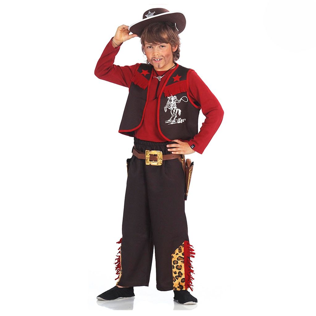 Cowboy Kostüm für Kinder Gr M 140 cm Kinderkostüm Cowboykostüm Sheriff Western 
