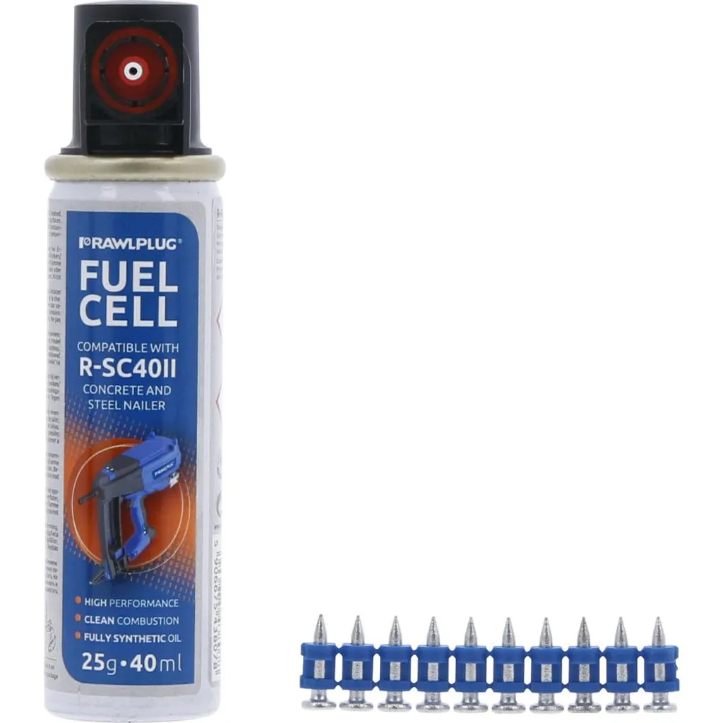 Kit de clous pour cloueur à gaz en acier 2,7x22mm et recharge gaz 40ml