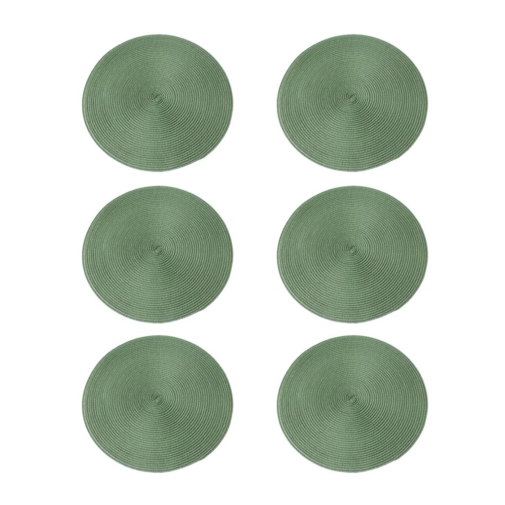 Rund 6er Set Platzsets Baumwolle fr Hochzeit, Fest, Produktbild 