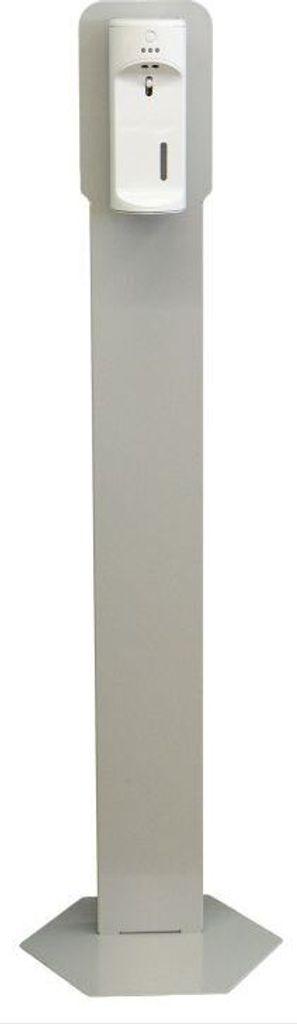 Desinfektionssäule aus Stahl + automatischer Desinfektionsmittelspender