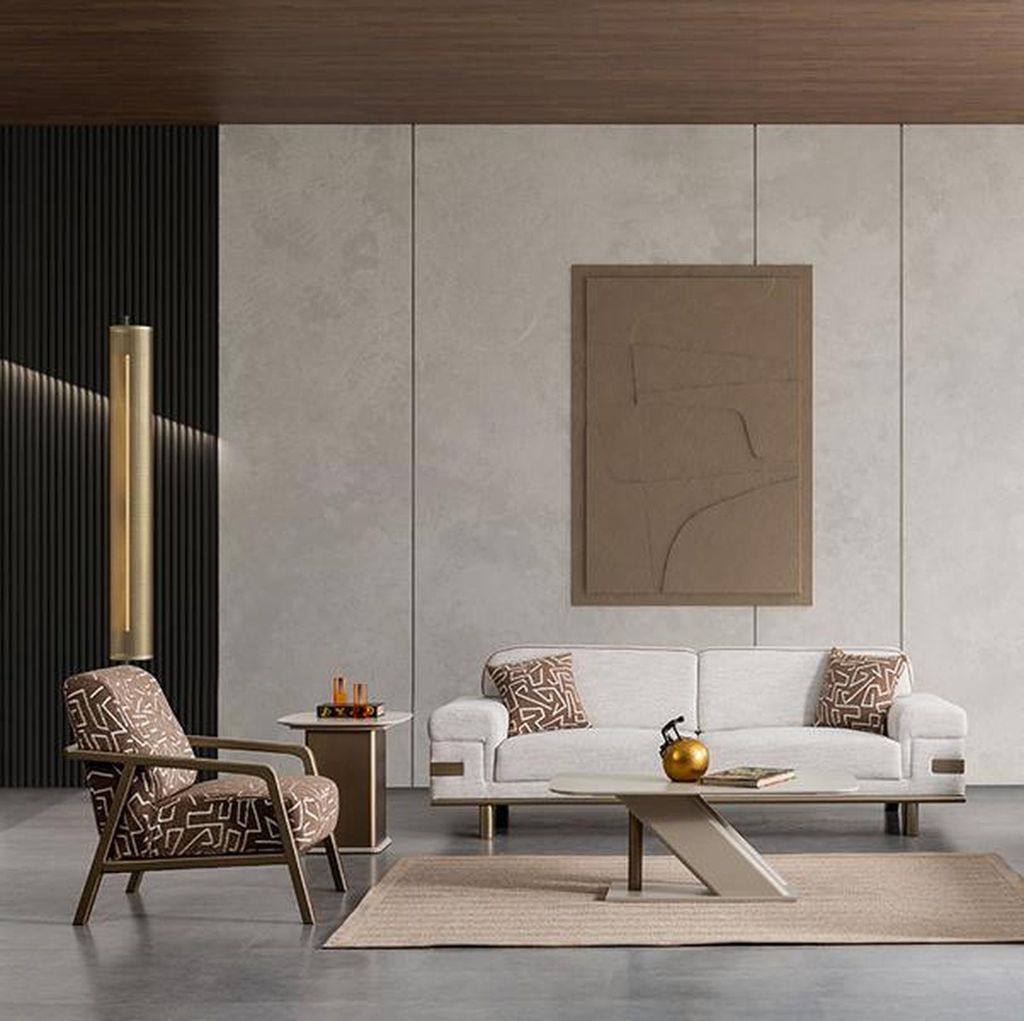 Helle Garnitur Couch Polster Möbel Moderne Couchen Sofas 3+1 Set Wohnlandschaft