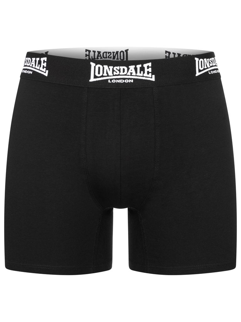 Lonsdale London Boxershort Herren West Challow 4er-Pack schwarz XXL