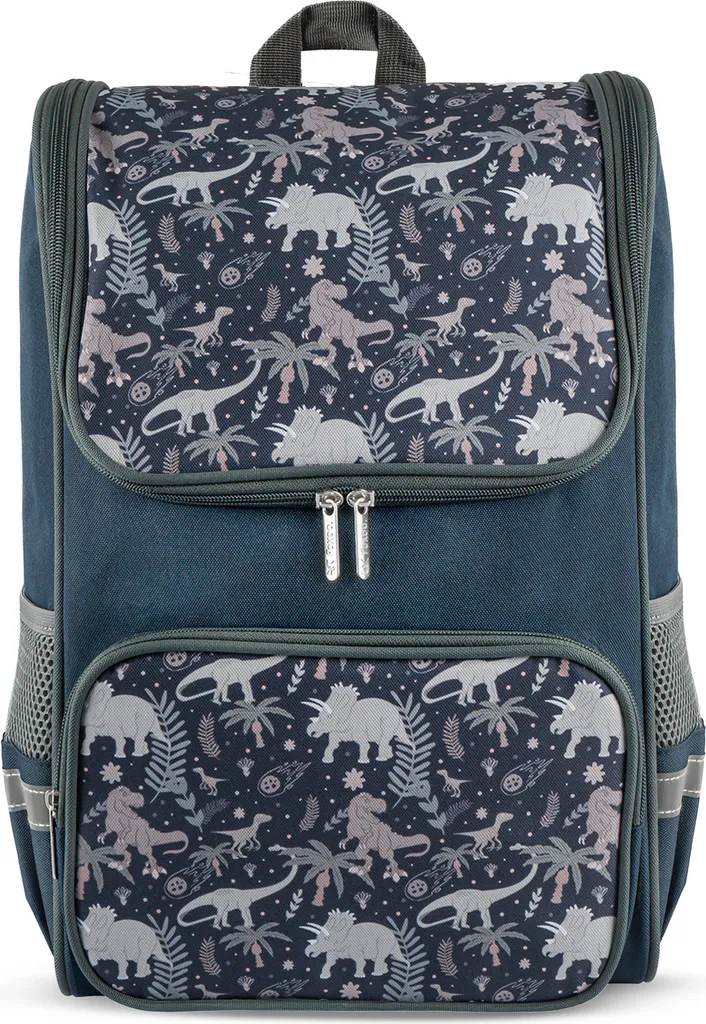 Zaino Foxoo Dinosauro Blu Navy 20L - Scuola e Tempo Libero Ragazzi