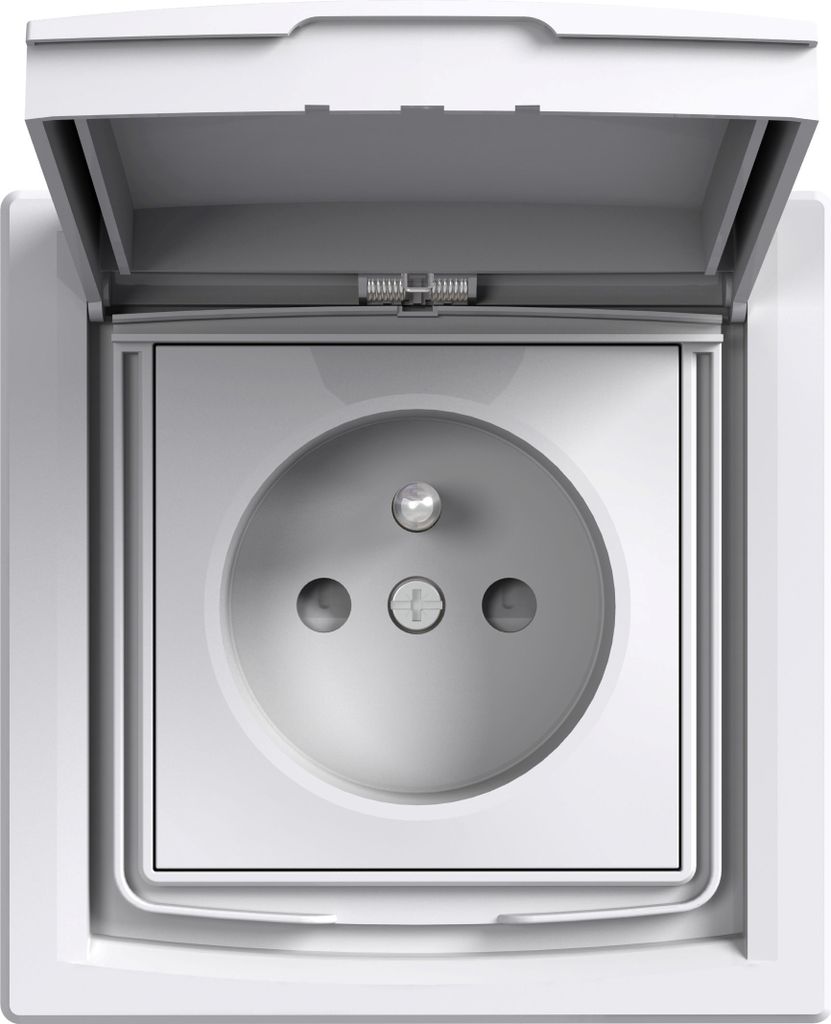 Prise Schneider Electric EPH2800321 Asfora 2P+PE blanc Image du produit 