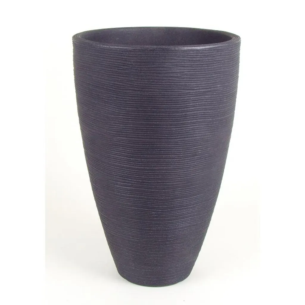 Pot de fleurs TROPEA anthracite résistant aux UV et gel 40/60 cm