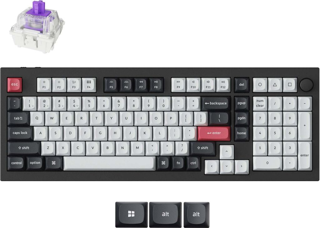 Keychron Q5 HE QMK/VIA Clavier mécanique sans fil, QWERTY Image du produit 
