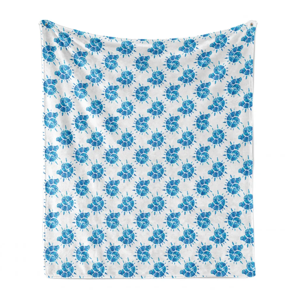 Coperta Nautica ABAKUHAUS 125x175 | Plaid Soft Shells per Divano e Letto