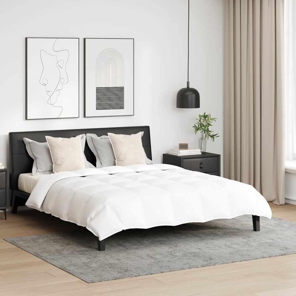 Möbel Bettdecke mit Kissen 3 pcs Weiß Daunen - Bettdecken 3377011