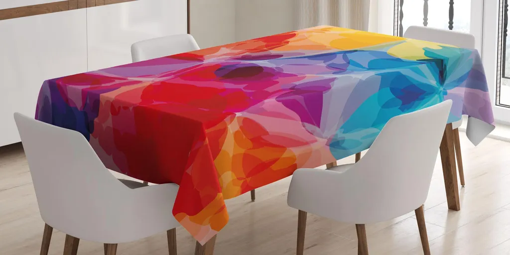 Tovaglia Astratta Multicolore 140x170 cm - ABAKUHAUS Style Artistico