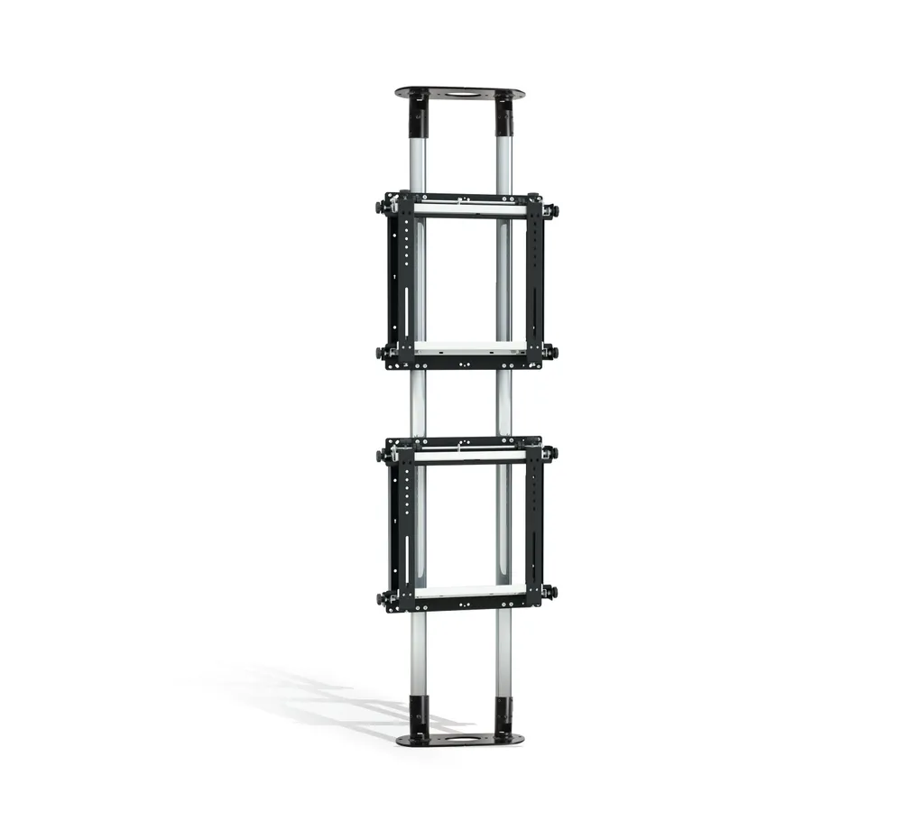 B-Tech BT7807 Base de Fixation au Sol Noire Supporte 200kg - 426mm - 5