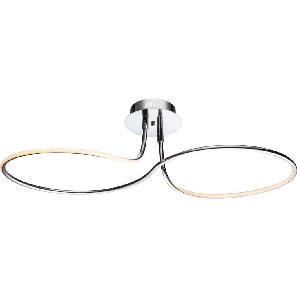 GLOBO Deckenleuchte LED Wohnzimmer Schlafzimmer Deckenlampe Chrom 67823-30D