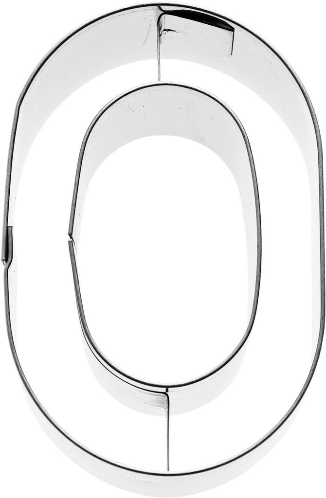 Birkmann Ausstechform Buchstabe O, Ausstecher, Plätzchenform, Keks, Plätzchen, Edelstahl, 6 cm, 196438