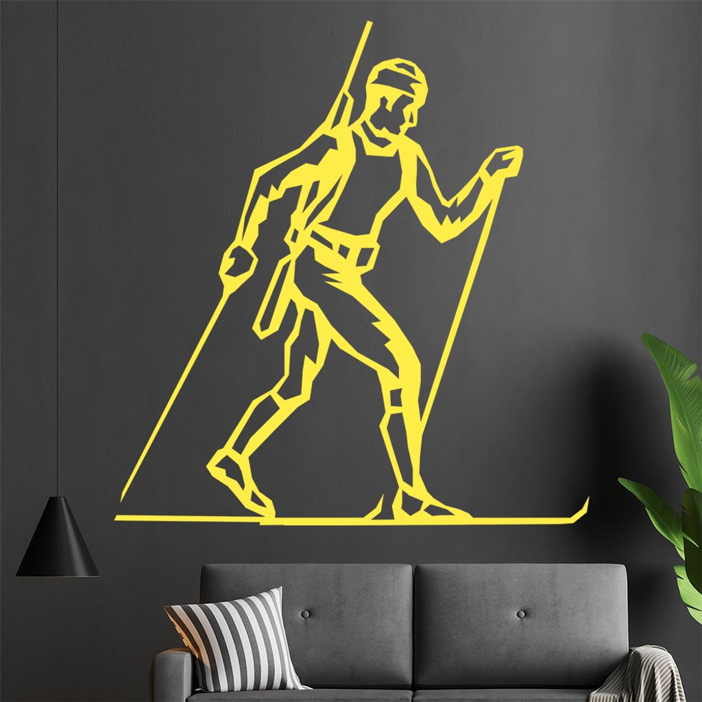 Langläufer Wandtattoo in 6 Größen - Wandaufkleber Wall Sticker - Dekoration, Küche, Wohnzimmer, Schlafzimmer, Badezimmer