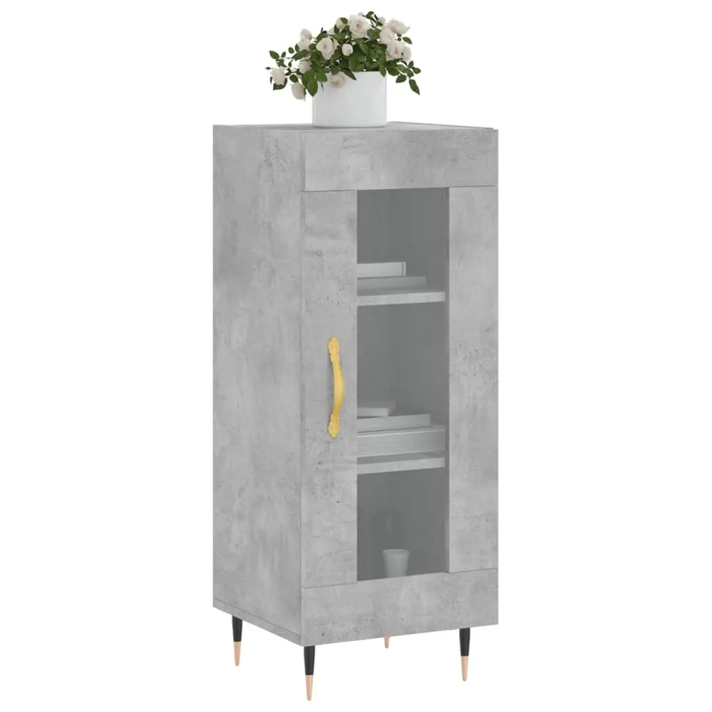 Mobiletto Grigio Cemento vidaXL 34x34x90 cm | Design Scandinavo-Urban - 3