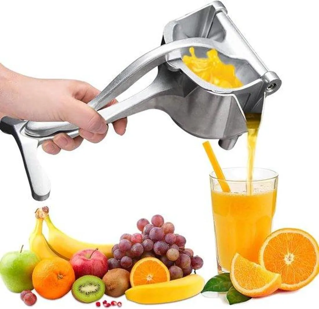 Presse-citron manuel portable en aluminium pour un jus frais sans effort
