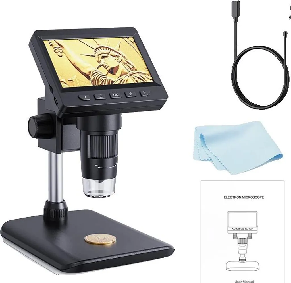 Microscope d'inspection pour réparation électronique écran 4,3 pouces