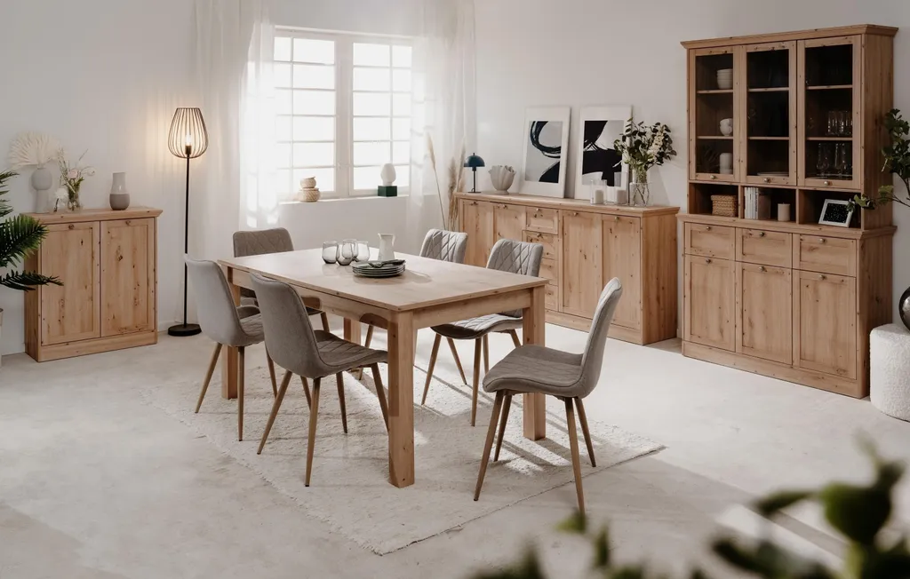 Commode gain de place Timber pour petit espace avec 2 étagères
