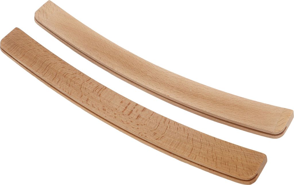 2pcs gekrümmte Kartenhalter für Kinder Senioren Erwachsene Massive Holzschalen Rack Organizer Bridge Canasta Strategiekarte spielen