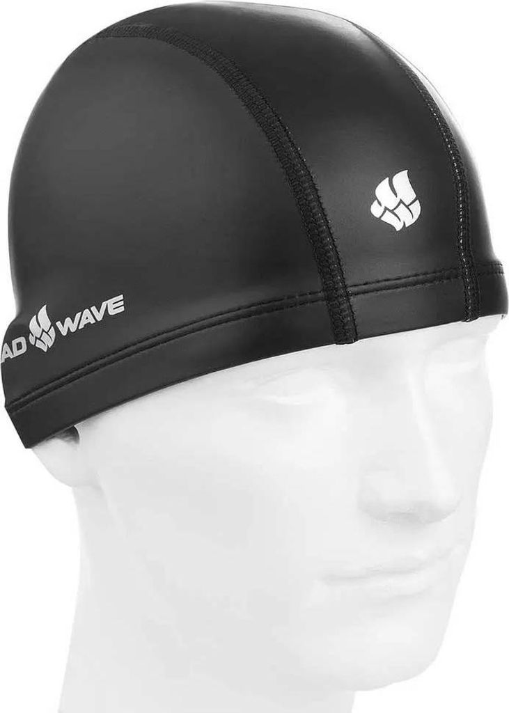 Madwave Put Coated Badekappe Schwarz Schwarz One Size