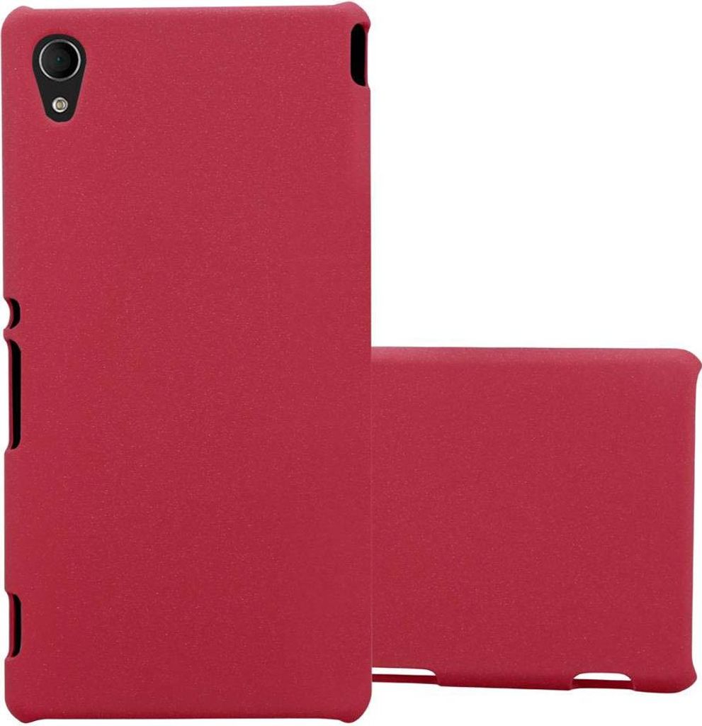 Cadorabo Schutzhülle für Sony Xperia M4 AQUA Hülle in Rot Etui Hard Case Handyhülle Cover