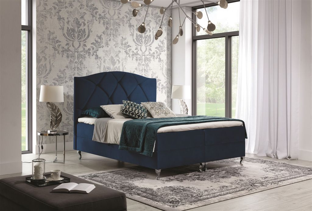 Boxspringbett Schlafzimmerbett DURMUS 140x200cm in div. Farbvarianten