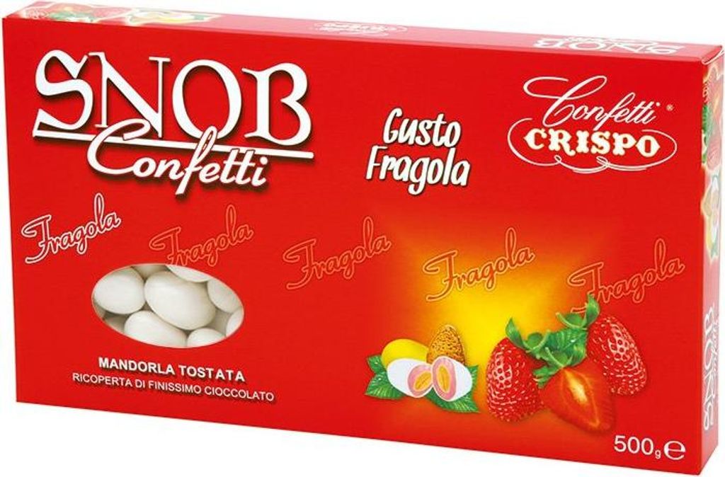 CONFETTI CRISPO | Snob alla Mandorla | FRAGOLA | 500 gr