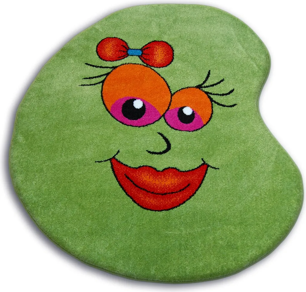 Tapis de salon rond vert 100 cm - Créer un coin lecture cosy PEINT 1552