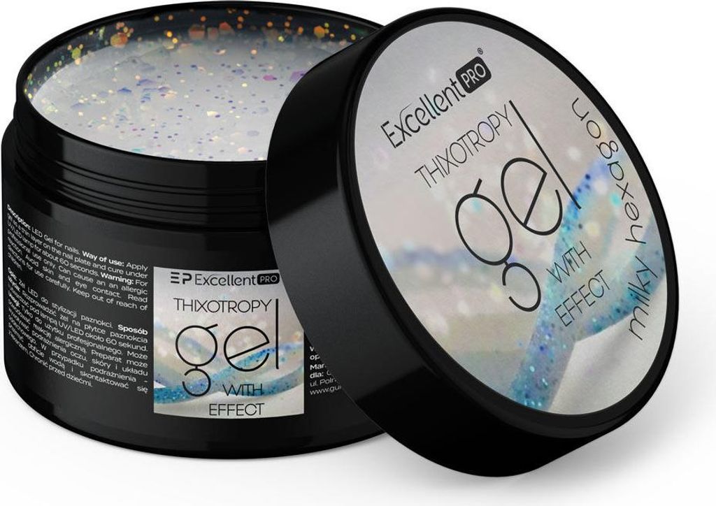 Excellent PRO | Thixotropie Gel 15g - Mliečny šesťuholník - Obrázok produktu 