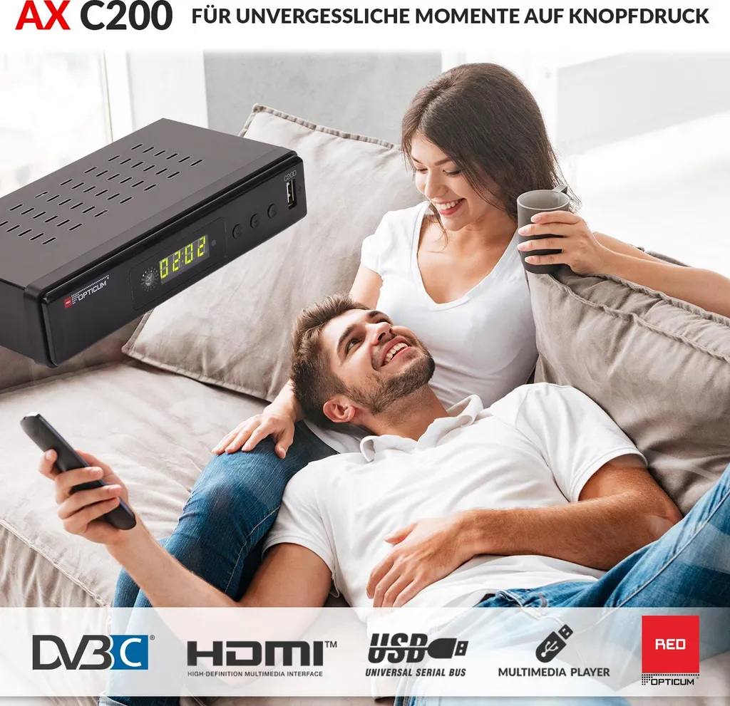 Miglior Decoder DVB-C HD 1080p | USB Media Player HDMI SCART - 4