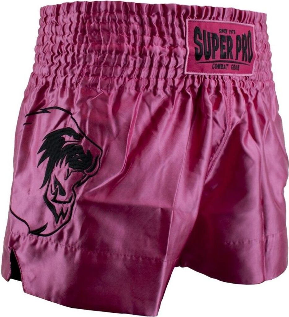 Super Pro Combat Gear Thai En Kickboksshort Hero XXS, roze - zwart