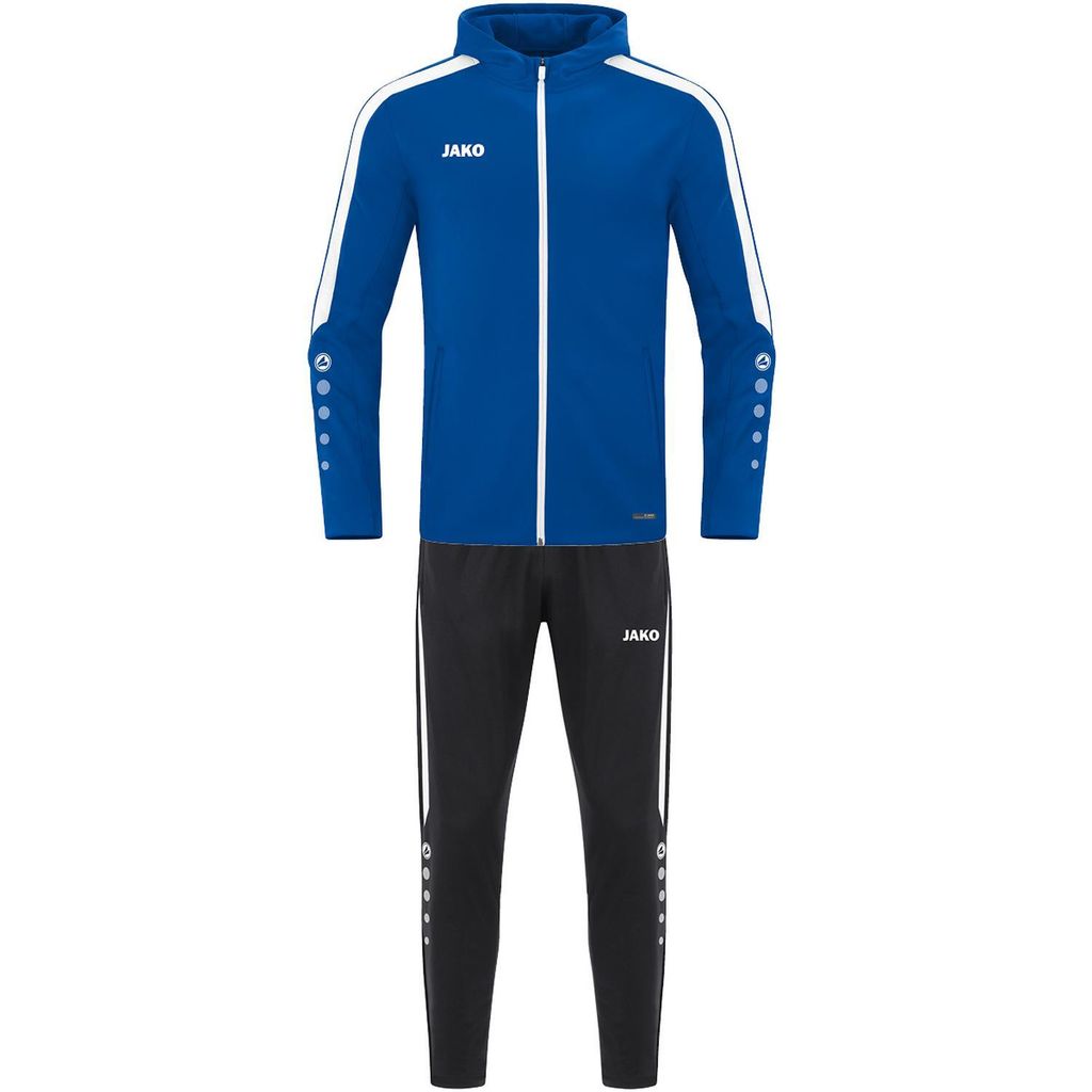 JAKO Damen Trainingsanzug Polyester Power mit Kapuze, Farbe:royal, Größe:38