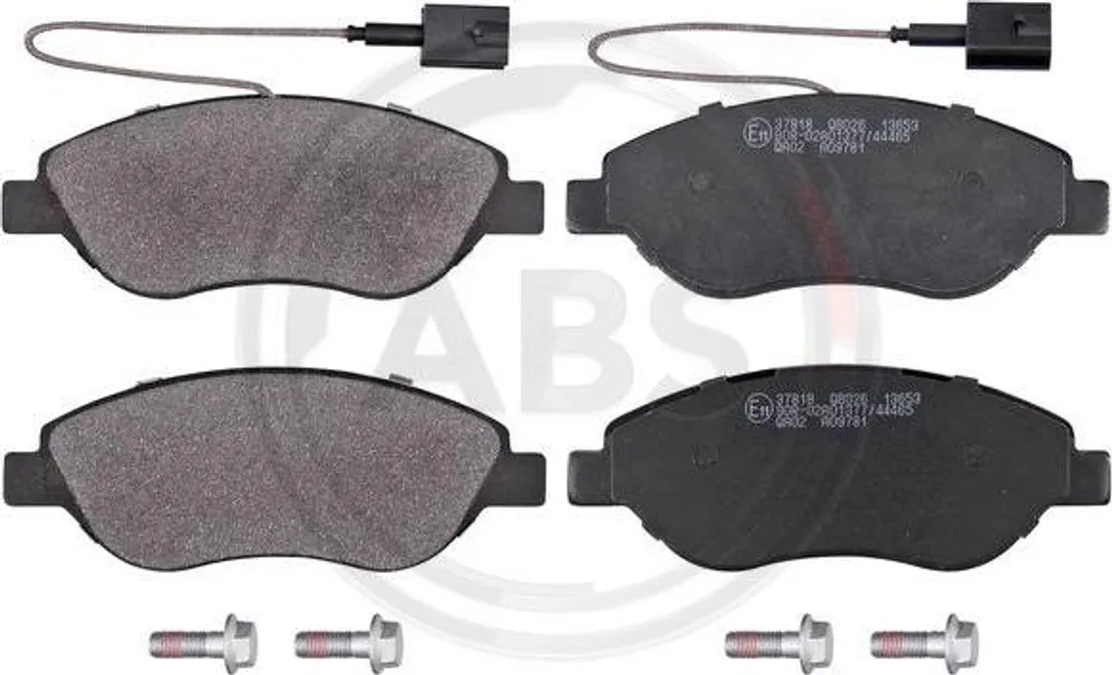 Plaquettes de frein A.B.S. 37818 pour Alfa Romeo Mito et Fiat Bravo II