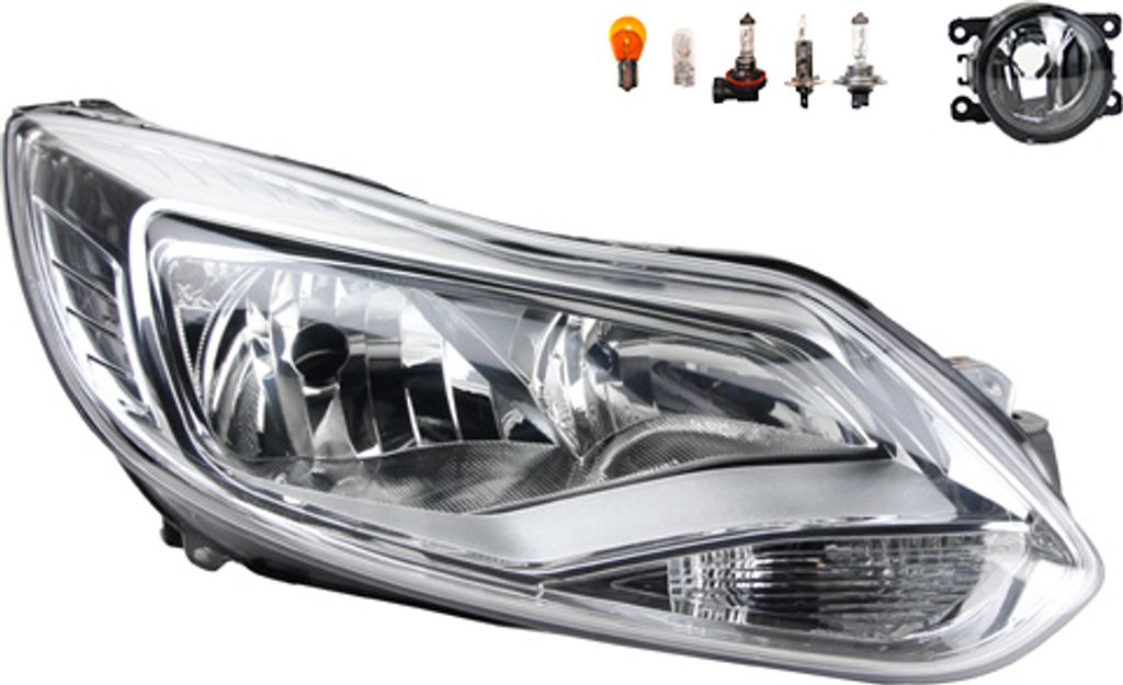 Johns, Scheinwerfer Halogen passend für Ford Focus 11 04/11-09/14 H7 H1 R +Nebel+Leuch. 1735190 1721993 1724800 1751115 1768370 1786445 1838639 18...