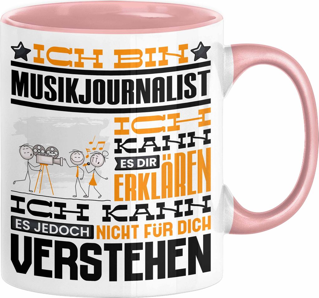 Musikjournalist Geschenk Tasse Geschenkidee für Musikjournalist Geburtstag Lustig Ich Bin Musikjournalist Ich Kann Es Dir Erklären Aber Nicht Fü...