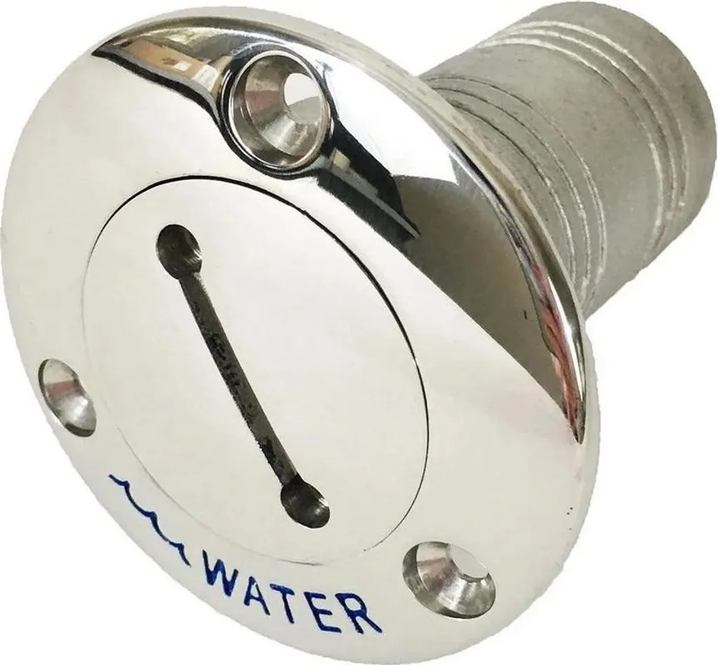 Remplisseur d'eau inox anti-corrosion Attwood 66408C1 bleu pour pont