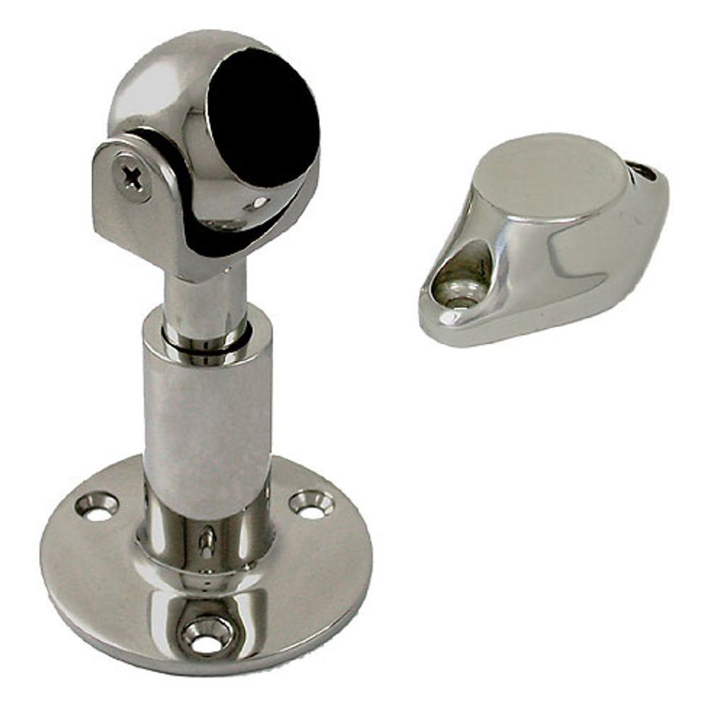 Magnet-Türhalter, schwenk- und höhenverstellbar mit Aufbauplatte, 51mm, 115mm, 25mm