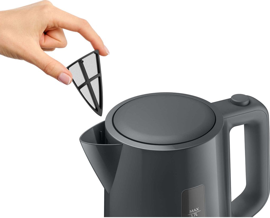 Philips Wasserkocher, 1,7 l, LED, schwarz (HD9318/10) Produktbild 3