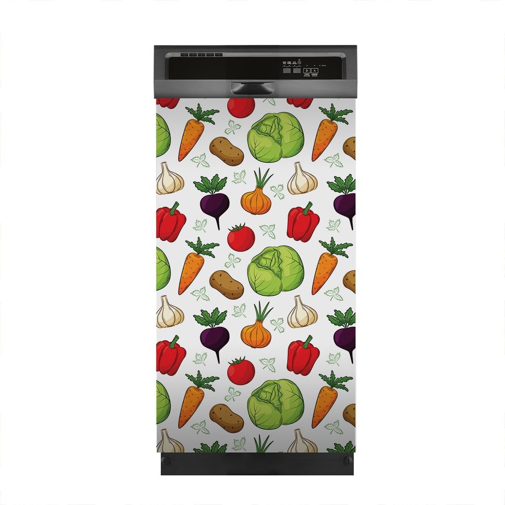 Aufkleber sticker 45x80 cm Dekorative folie Spülmaschine - Platzdeckchen Gemüse