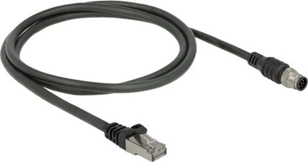 Câble SFTP Cat.5e RJ45 M12 8 broches 1M blindé contre interférences