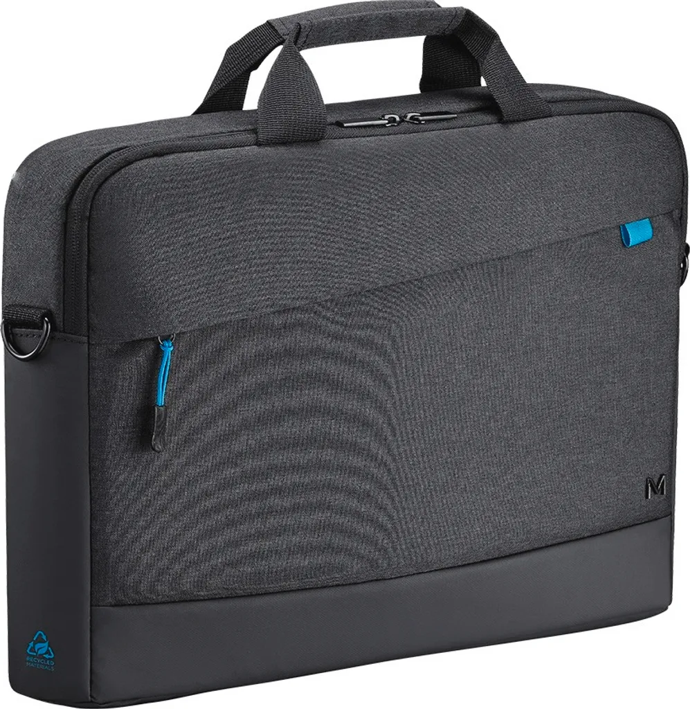 Sacoche ordinateur 16 pouces Mobilis recyclée noire au design compact