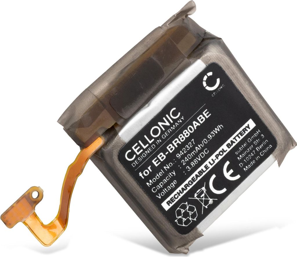 CELLONIC 1x Akku für Smartwatch & Fitnessarmband Kompatibel mit Samsung Galaxy Watch 4 (40mm), Galaxy Watch 4 Classic (42mm), SM-R880, EB-BR860ABY...