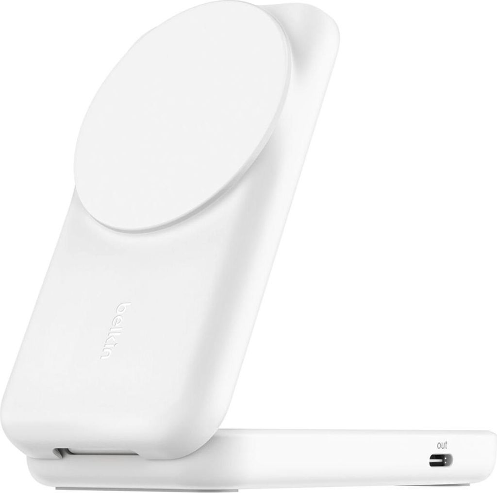 Belkin UltraCharge 25W Qi2 magn. 2-in-1 Lad.klappb.ws. WIZ038kqWH