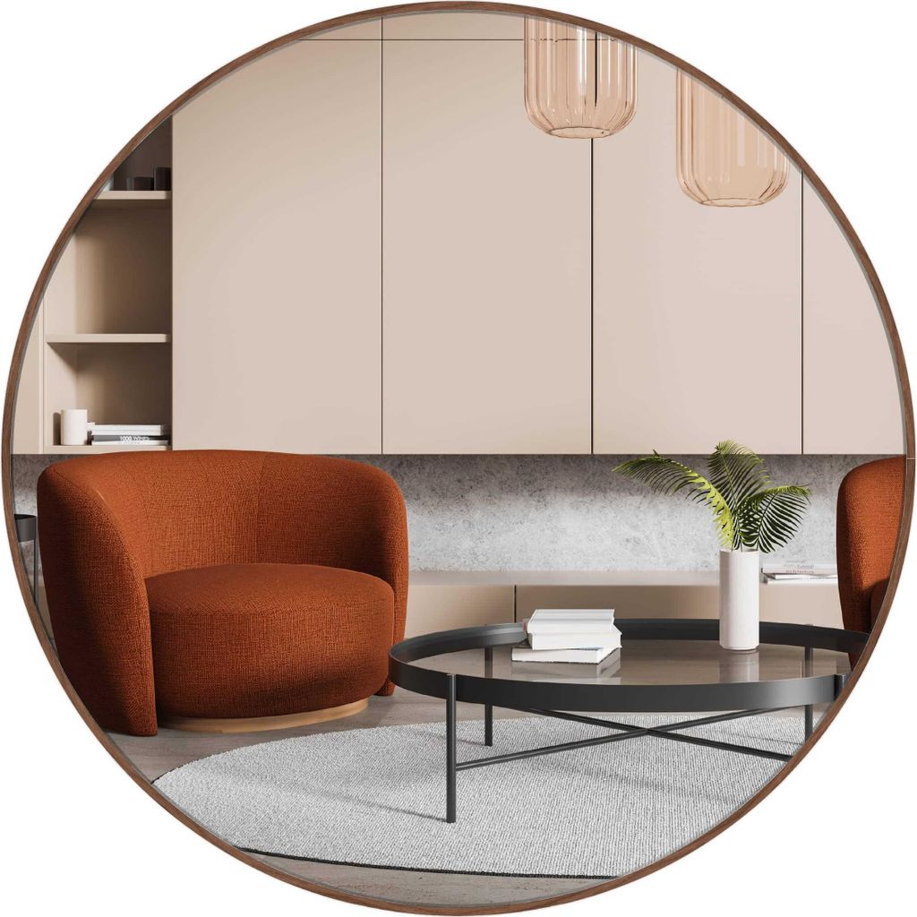nielsen HOME nástenné zrkadlo Jaron, okrúhle 60 cm, hliník, Obrázok produktu 
