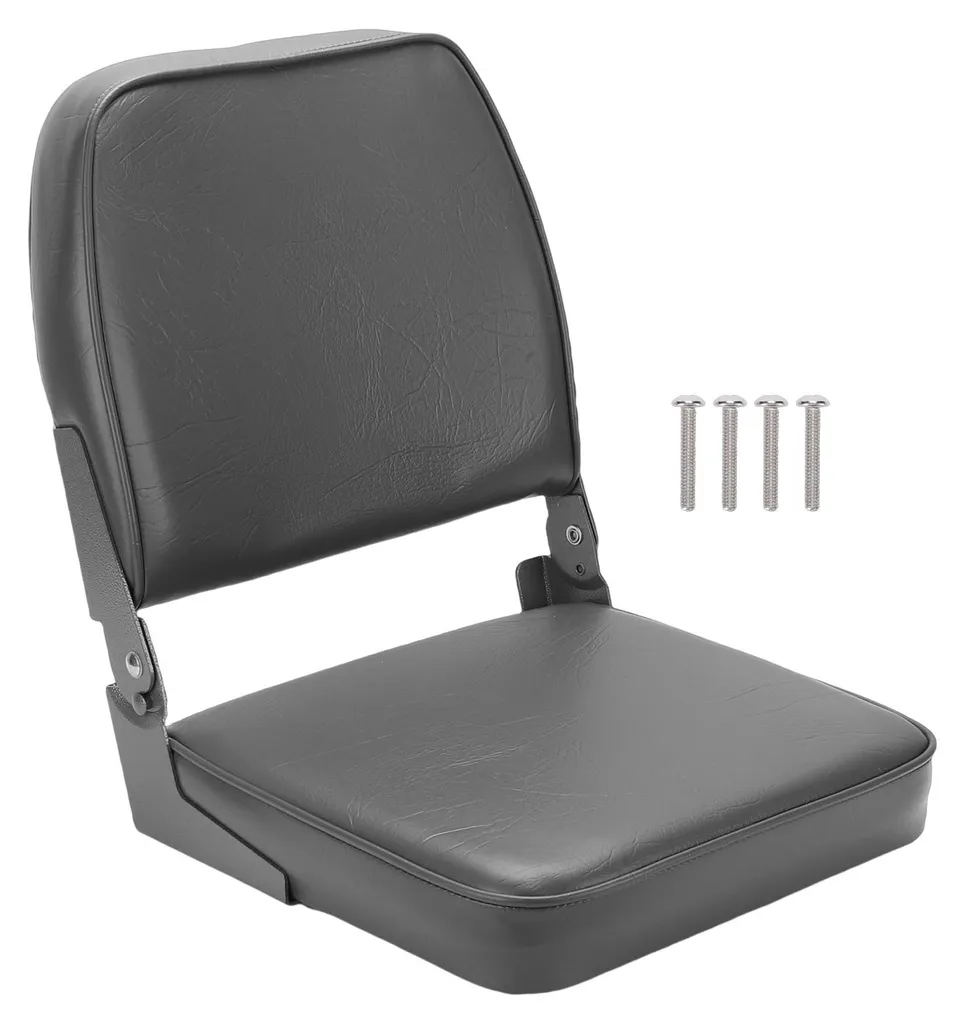 Siège de bateau pliable rembourré pour pêche et canoë - Modèle Marine B1
