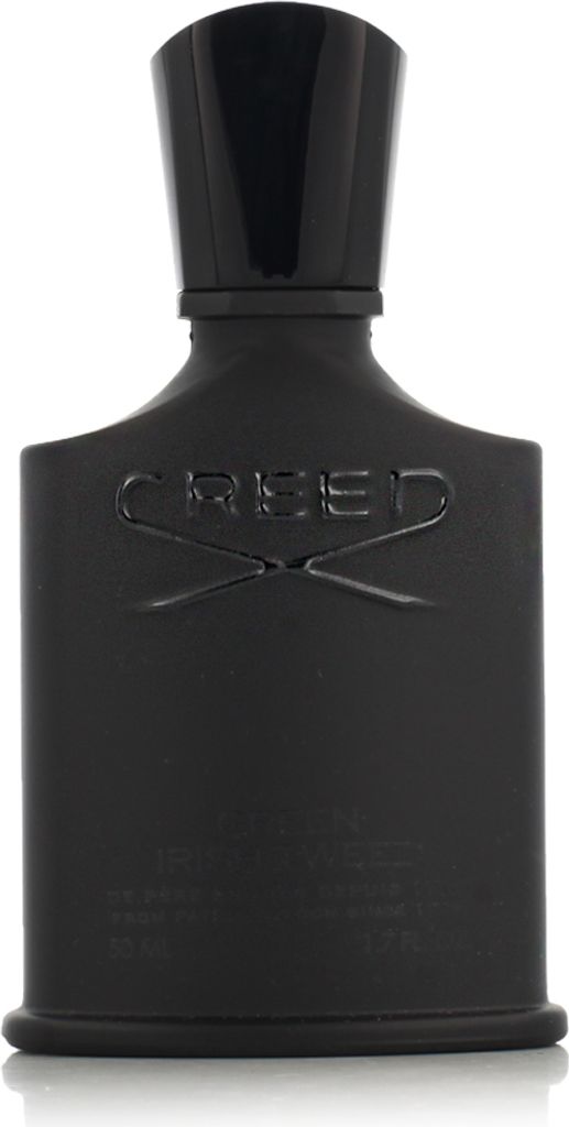 A black bottle of Creed Green Irish Tweed Eau de Parfum for men.
